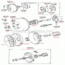 6 &quot;OEM 5130060C10 de propulseur de vide de frein pour Suzuki portent 1985-1999